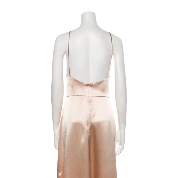 NWT JENNY YOO Satin Evening Gown Full Length - Picture 4 of 8